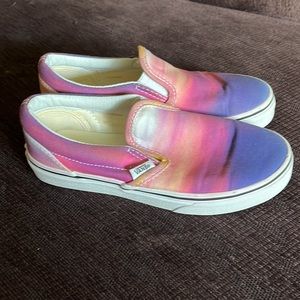 NWOT Youth Vans ombré sunset